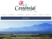 Tablet Screenshot of centennialgolfclub.com